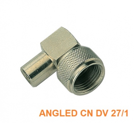 Роз'єм ANGLED CN DV 27/1 пайка для RG58 (President)