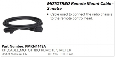 Motorola PMKN4143A, кабель DM4000-series