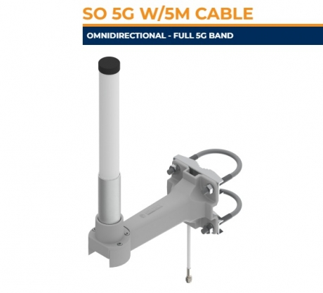Антена SIRIO SO-5G W/5M Cable (650-960 МГц, 1710-2700 МГц, 3.3-4.2 МГц)
