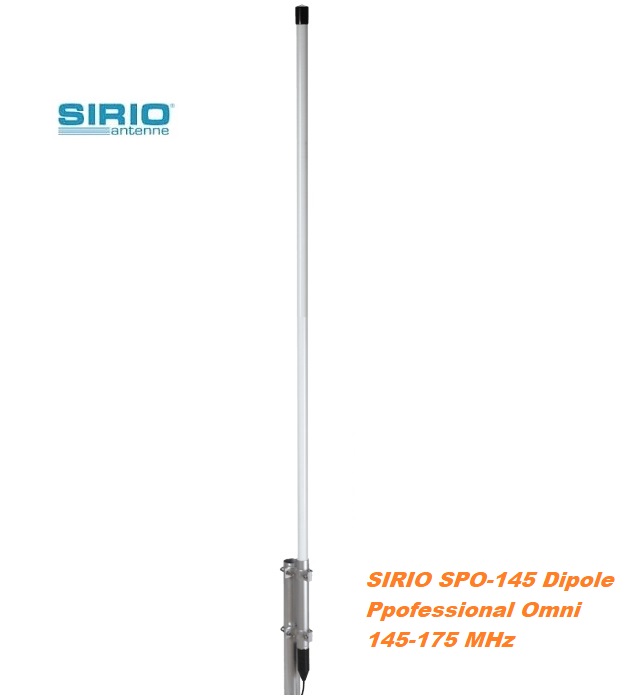 Антена базова широкополосна SIRIO SPO 145-2 Dipole (145-175 МГц, 1,34 м)