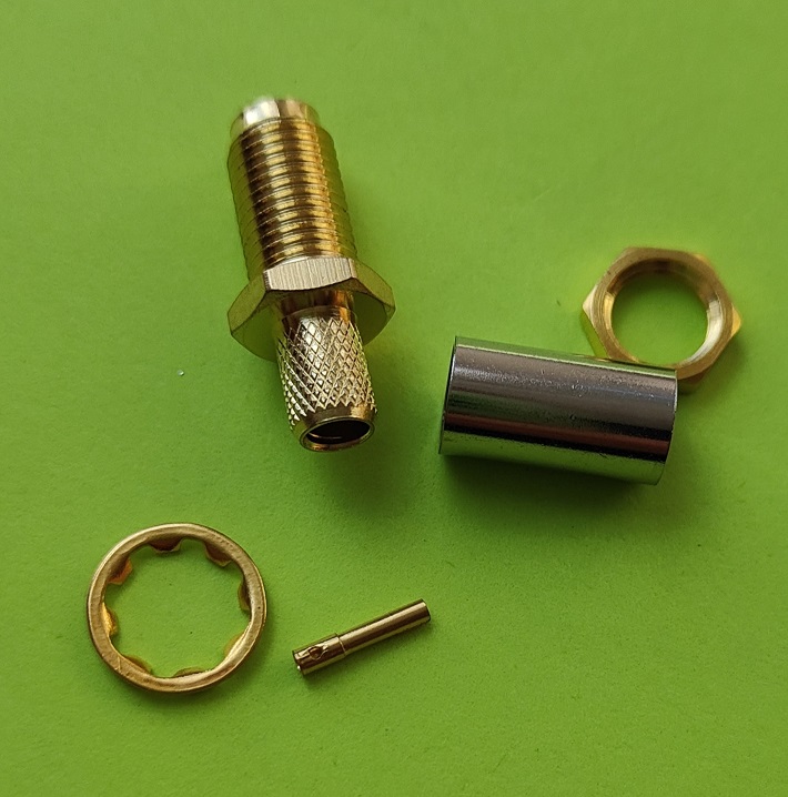 SMA-C58PG роз'єм SMA-female (розетка) блочний кабель RG-58, обжим