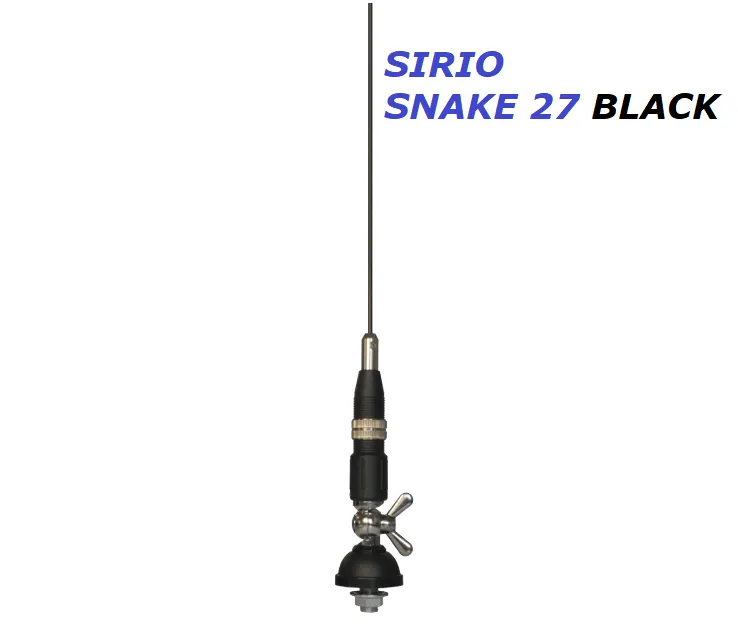 Автомобільна антена Sirio SNAKE 27 BLACK (27 МГц), 1,1 м