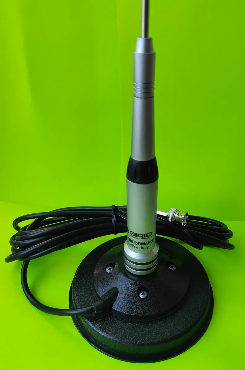 Автомобільна антена Sirio HP 2070 R VHF/UHF (142–148/430–440 МГц), 1 м, на магнітній основі