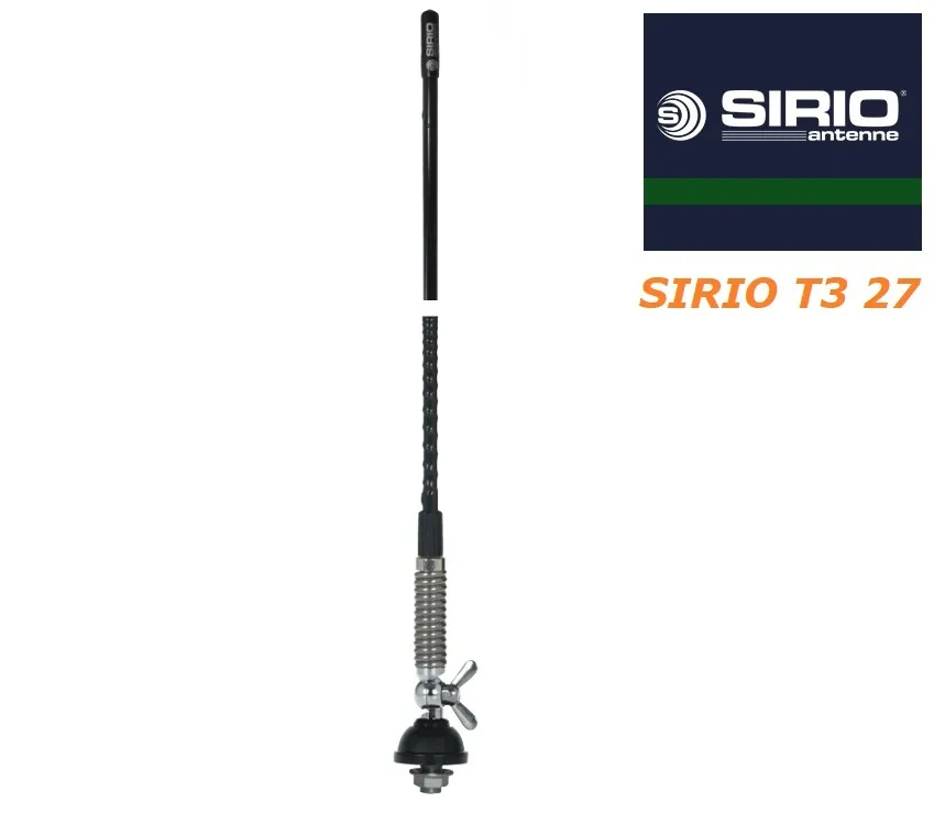 Автомобільна антена Sirio T3 27 'N' (27 МГц), 62 см