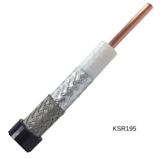Коаксіальний кабель Kingsignal KSR195 одножильний (RG58, 5,4 мм, 50 Ом)
