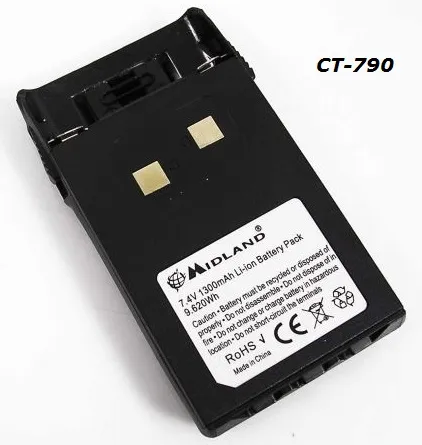 Акумулятор Midland PB-CT790 (C931) 1700 мАг для CT790, Wouxun KG-UVD1P
