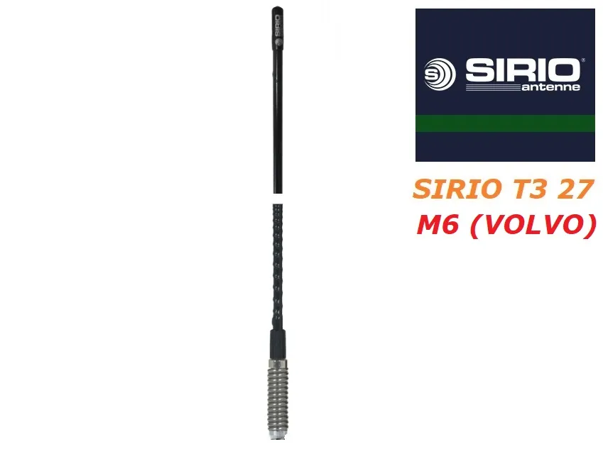 Автомобільна антена Sirio T3 27 M6 для VOLVO (27 МГц), 60 см