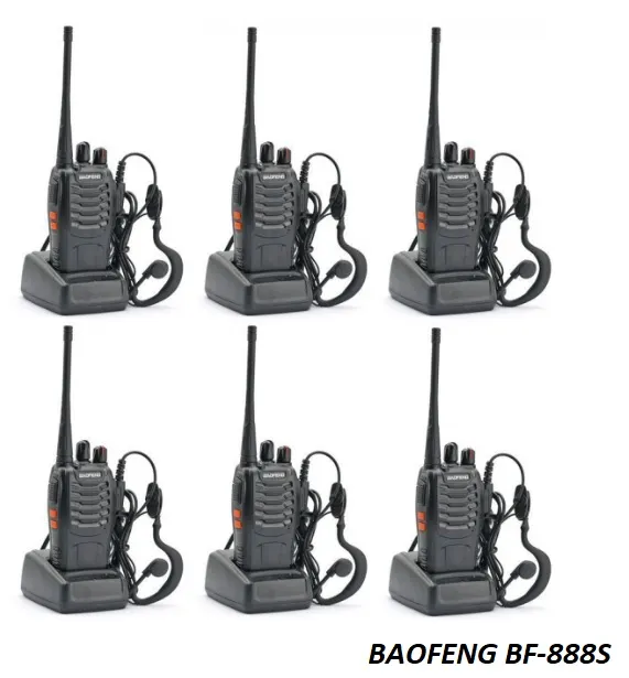 Рації Baofeng BF-888S UHF (комплект 6 шт.)