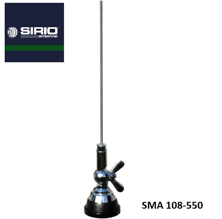 Автомобільна антена Sirio SMA 108-550 SL (108–550 МГц), 70 см