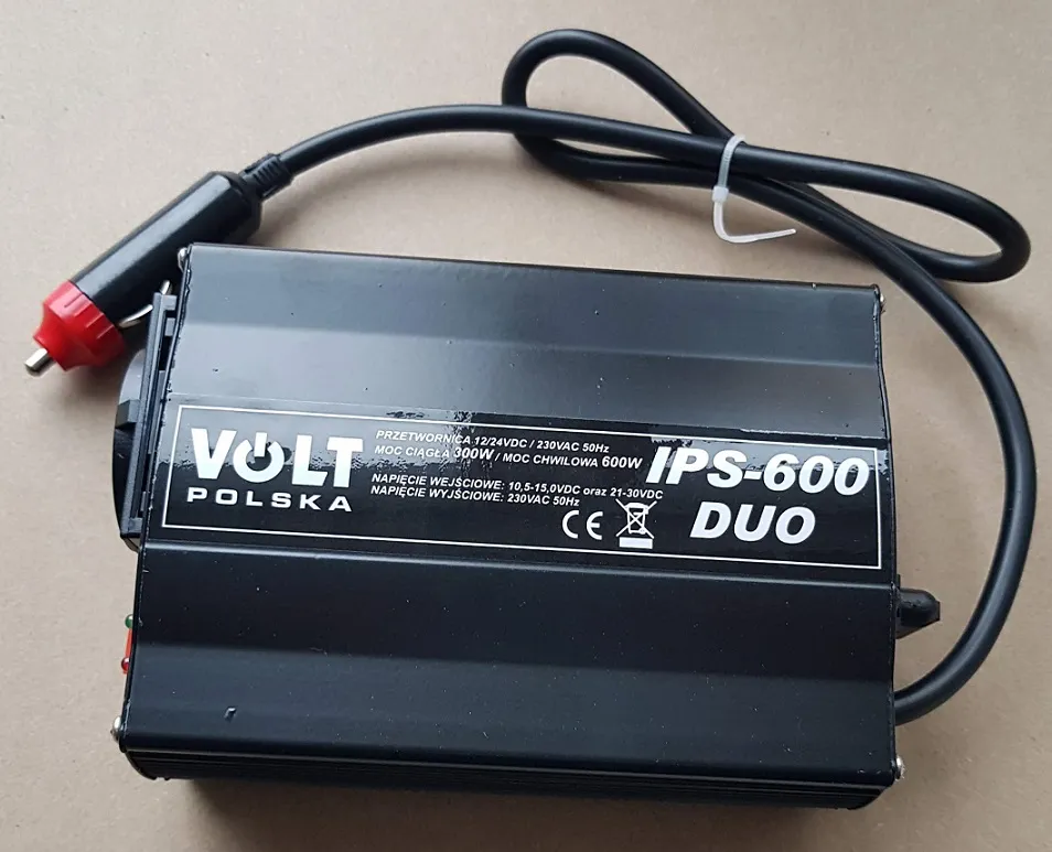 Інвертор напруги Volta Polska IPS-600 DUO 10,5–30 В / 220 В, 600 Вт