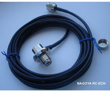 Коаксіальний кабель Nagoya RC-ECH для автомобільної антени (RG-58, 4 м, PL)