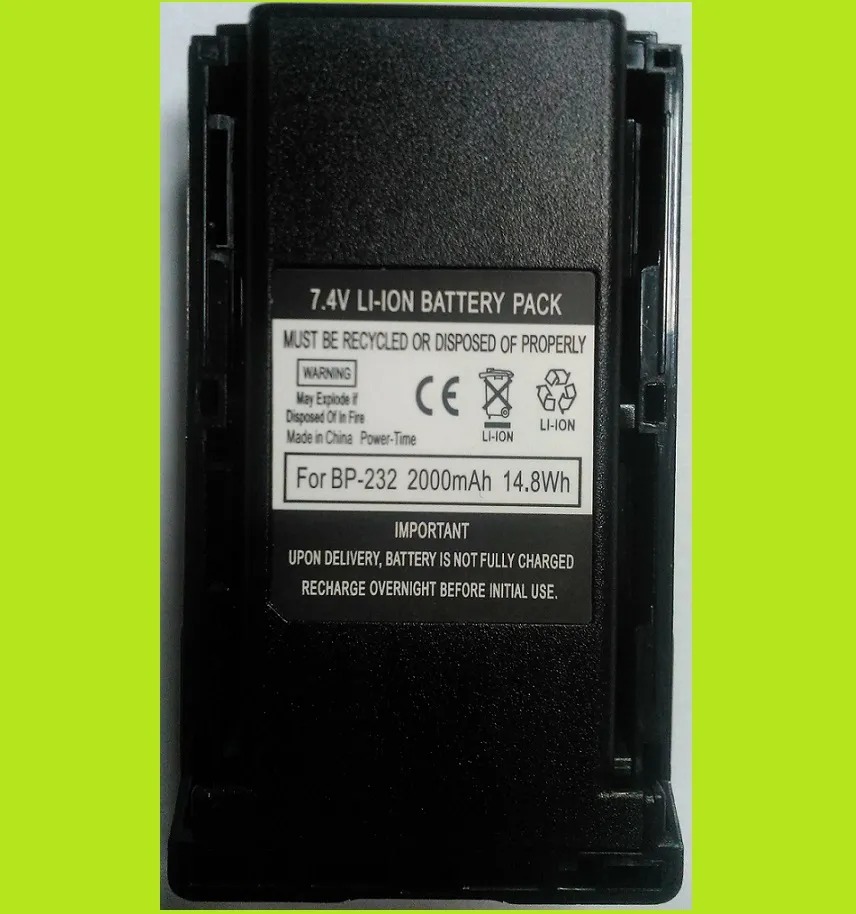Акумулятор BP-232 Li-Ion 2000 мАг для Icom IC F16/F26 (аналог)