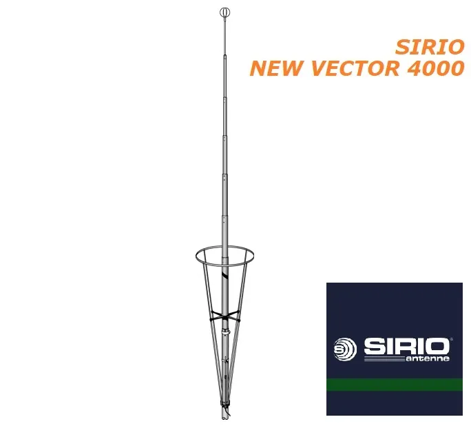 Базова антена Sirio NEW VECTOR 4000 CB (27–28,5 МГц)