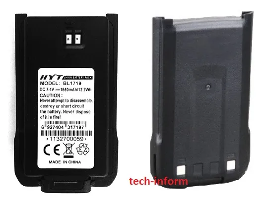 Акумулятор Hytera BL1719 1650 мАг для TC-508/TC-518/TC-580