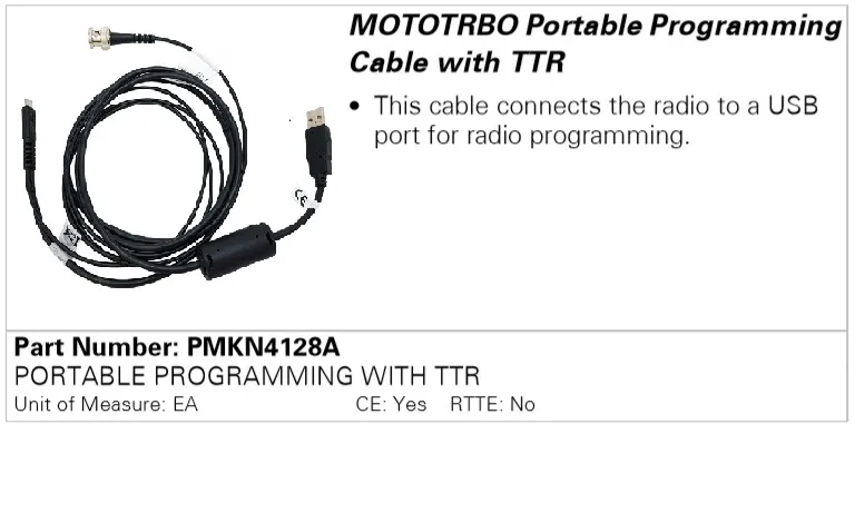 Кабель програмування Motorola PMKN4128A для DP1400