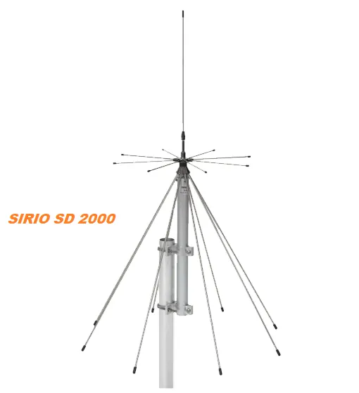 Базова дискоконусна антена Sirio SD-2000N (100–2000 МГц)