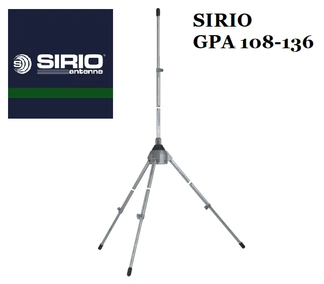 Базова авіаційна антена Sirio GPA 108-136 (108–136 МГц)