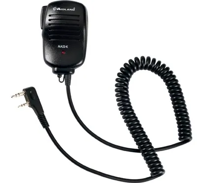 Виносний мікрофон-динамік (тангента) Midland MA-22-K для рацій Midland CT і Kenwood TK