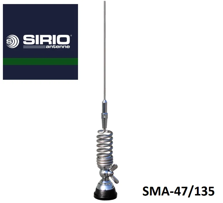 Автомобільна антена Sirio SMA 47/135/SL VHF (135–175 МГц), 1,5 м