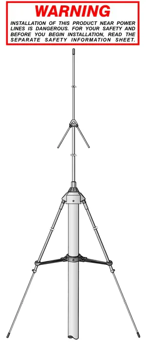 Антена SIRIO STARDUSTER M-400 базова (26,5–30 МГц)