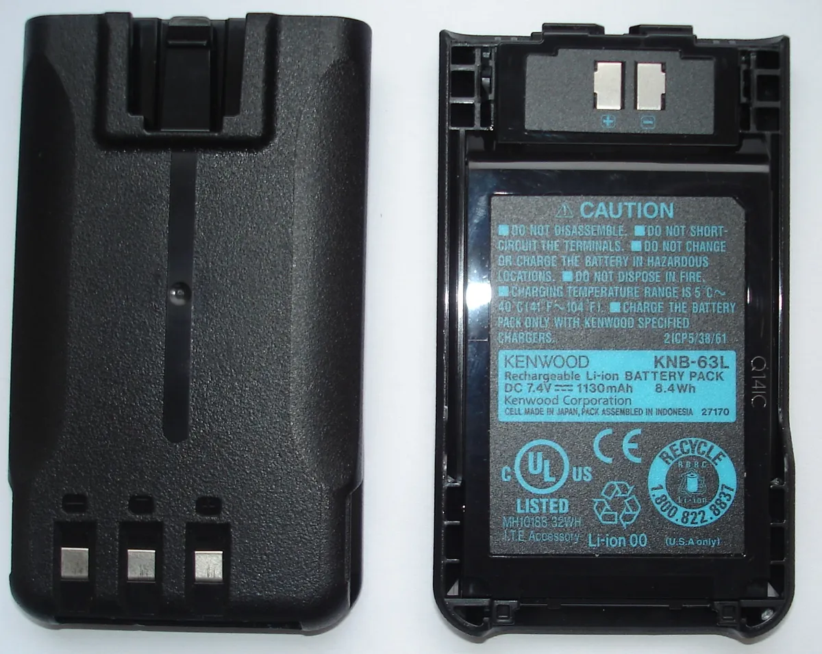Акумулятор Kenwood KNB-63L 1130 мАг для TK-2000/TK-3000/TH-K20E
